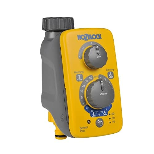 Image of HOZELOCK - Watering Timer Sensor Controller Plus : Automatic and Easy Watering with its Light Sensor, Adjustable Watering at Sunrise and/or Sunset, Manual Watering Function [2214 0000]
