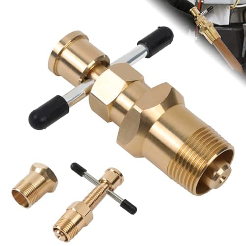 Image of HEKOBAG Olive Remover Tool, 15mm & 22mm Olive Puller Olive Remover Puller Tool, Not Damage The Pipe Solid Brass Pipe Fitting, Compression Ring Puller Plumbing Tool for Copper Pipe