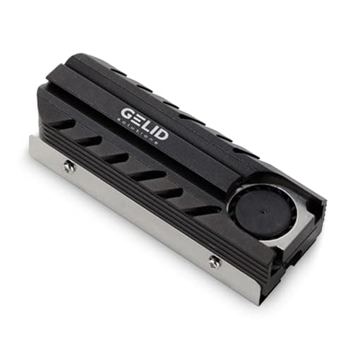 Image of Gelid Solutions Icecap Pro - M.2 SSD Cooler, Fits All M.2 2280 SSD, Active PWM Cooling Fan, 12000 RPM, 20x20x6mm, Black