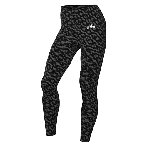 Image of NIKE Women's One Icon Clash Ankle Length Tight, Black/White, XS