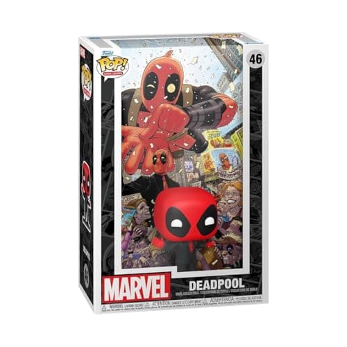 Image of Funko POP! Comic Cover: Marvel - Skrull - Deadpool - (2025) #1 Deadpool In Black Suit - Marvel Comics - Collectable Vinyl Figure - Gift Idea - Official Merchandise - Toys for Kids & Adults