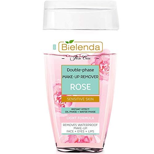 Image of Bielenda Rose Care - Bi-Phase Quickly And Effectively Removes Waterproof Make-Up, Cleanses And Refreshes The Skin - Rose Care Double-Phase Make-Up Remover - 140 ml