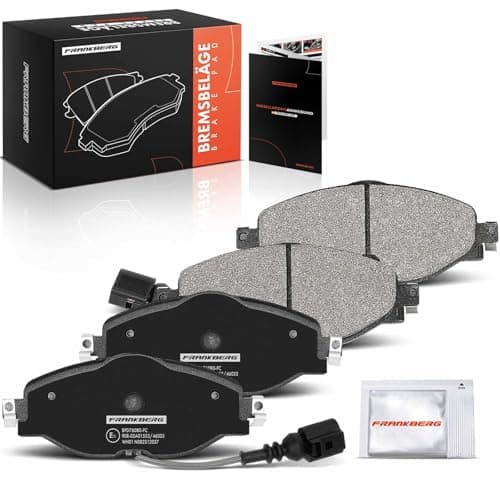 Image of Frankberg Brake Pad Set incl. 4x Pads Front Compatible with Octav.i.a III Estate 5E5 5E6 K.a.r.o.q ND7 NU7 A3 Sportback 8VA 8VF Replace# 5Q0698151B,5Q0698151A