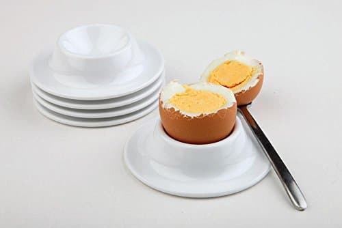 Image of APS Egg Cup, Set of 4, Egg Holder, Stackable Melamine Egg Cup, Egg Cup White, Ø 8,5 cm, 4 cm Height