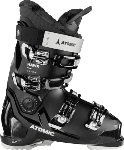 Image of ATOMIC HAWX ULTRA W Ski Boots, Women’s Ski Boots, Boots with 3D Ankle and Heel for a Precise Fit, Narrow Ski Boots with 98 mm Fit, Black/White, Size 6 – 6.5