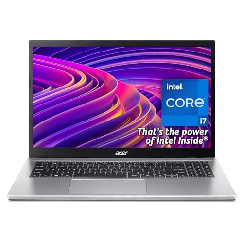 Image of acer Aspire 3 A315-59 Laptop - Intel Core i7-1255U, 8GB, 512GB SSD, Integrated Graphics, 15.6" Full HD, Windows 11, Silver