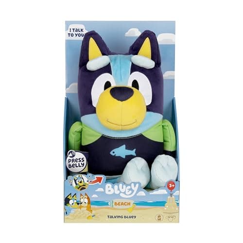 Image of Bluey Talking Beach 13 inch BLUEY Talking Plush Toy with 9 Phrases