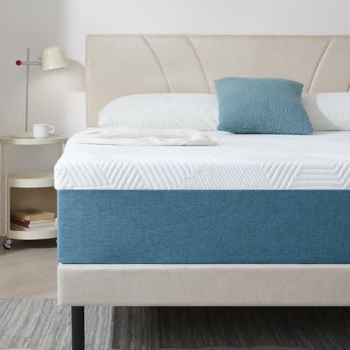 Image of Hiimgo King Mattress, 25CM Memory Foam Mattress, Breathable Medium Firm, Perfect for Body Support, Durable for King(150x200x25cm)