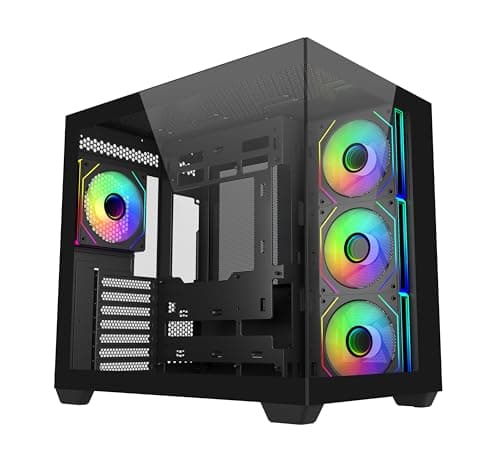 Image of Cooler Master Elite 681 Black Computer Case 4 Pre-Installed Reverse Argb Fans Support up to 360mm AIO, ATX Motherboard Support, Ready for RTX 50 Series up to 410mm, Connector