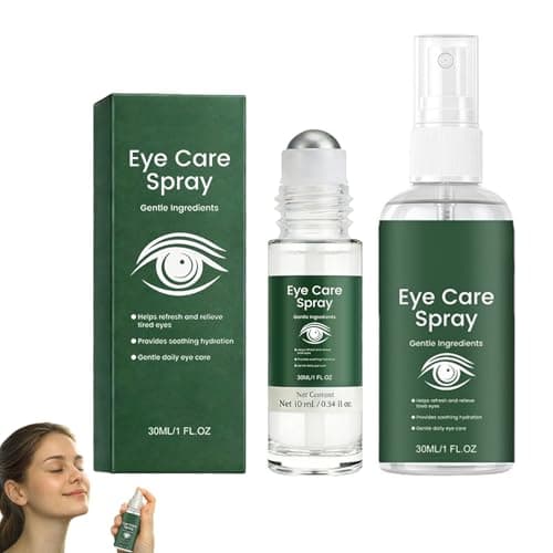 Image of Lutein Eye Spray, Refreshing Eye Care Mist with Lutein & Vitamin E, Lightweight Hydrating Spray, Gentle Vision Care for Tired Eyes, Luteins for Eyes Moisturising Sprays (Spray+Ball)