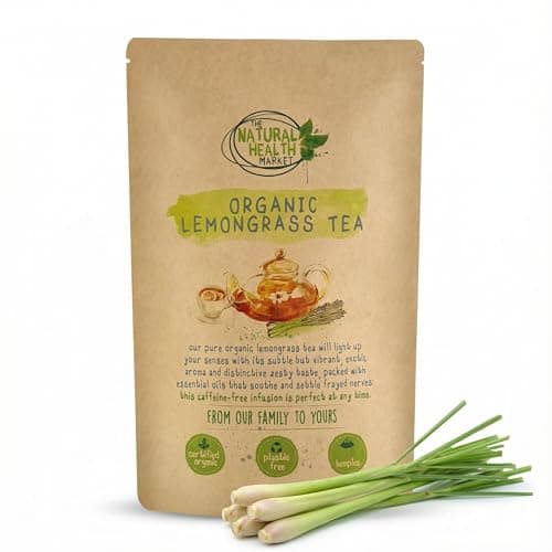 Image of Organic Lemongrass Tea Bags – Herbal, Caffeine‑Free, Single‑Ingredient Egyptian Lemongrass – Plastic‑Free Packaging – The Natural Health Market – 15 Biodegradable Tea Bags