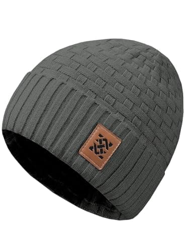 Image of Zaitun Beanie Hats for Men and Women Winter Warm Waffle Knit Cap Comfort Thick Daily Rib Cap