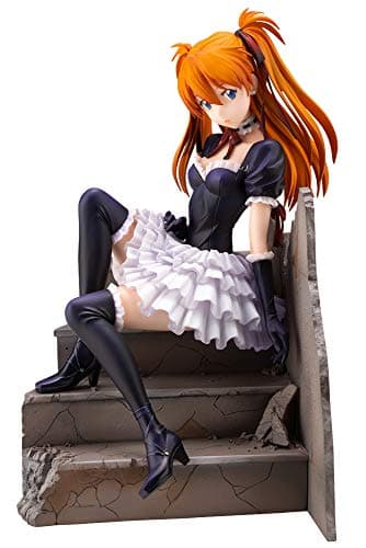 Image of Kotobukiya 1/7 Asuka Langley Soryu Gothic :RE - Neon Genesis Evangelion Anime Figurine - White