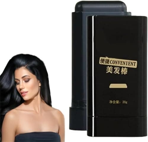 Image of Safe and Convenient Comb Hair Dye, Hair Concealer Combing Hair, Covering Grey Hair, Portable Hair Colouring Comb, 3-Colour Hair Dye Stick, Quick Touch Ups, for All Skin Types (Black, 1 Piece)