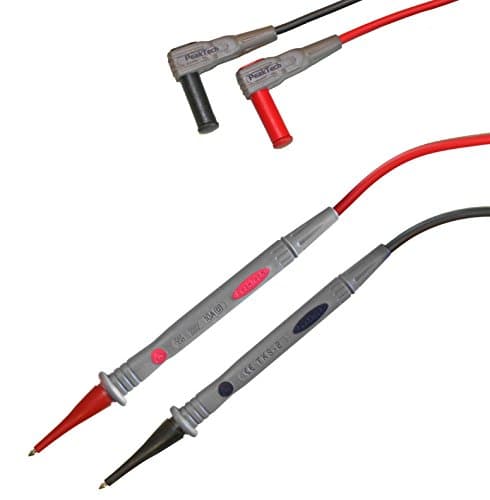 Image of Peak Tech 1 Pair Flexible Multimeter Test Leads 120cm, Safety - Test Cable Kit, 1000V AC / DC, 10A, Cat III / IV, 1, TKS Pack of 2