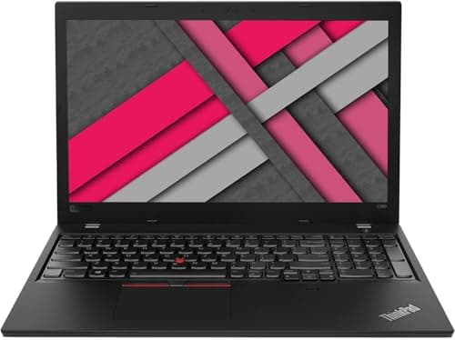 Image of Lenovo Thinkpad L580 Business Laptop, 15.6-Inch Display, Quad Core i5-8250U, 16GB RAM, 512GB SSD, American Keyboard, Windows 11 Professional - black (Renewed)
