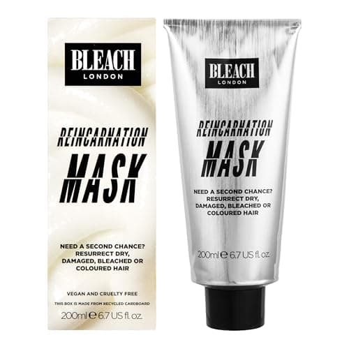 Image of BLEACH LONDON Reincarnation Mask - Nutrient Rich, Repairs & Hydrates Dry, Damaged, Bleached or Coloured Hair, Vegan, Cruelty Free, 6.7 fl. oz.