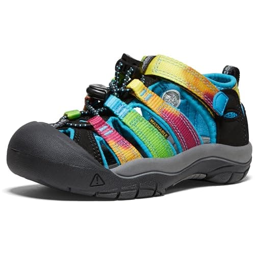 Image of KEEN Unisex Kids Sandal, Fisherman, Rainbow Tie Dye, 4 UK Child