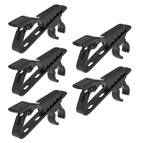 Image of YPBEW Lapel Microphone Clips Replacement Kit, 3/5 / 10Pcs Lavalier Mic Metal Tie Replaceable for Voice Lavalier Microphone Clip