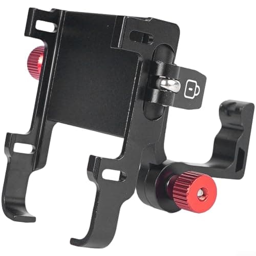 Image of For Dahon Compatible Phone Holder with Stem Mount Fits 4.7-7.2 Inch Phones Features Aluminum Construction 360 Swivel and Telescopic Width Range