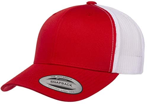 Image of YUPOZ - Hat - Yp Classics Retro Trucker Cap 2-Tone Unisex-Adult Mens One Size Red/White