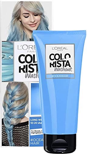 Image of L'Oreal Paris Colorista Washout Ocean Blue Neon Semi-Permanent Hair Dye 80ml