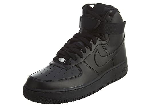 Image of NIKE Men’s Air Force 1 High '07 Basketball Shoes, Black, 9.5 UK