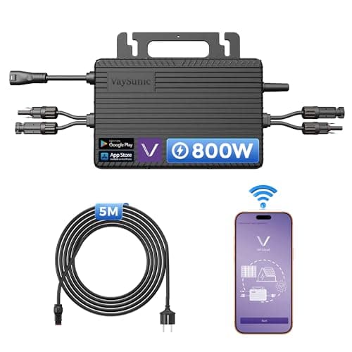 Image of 800W Micro Inverter with Integrated Wi-Fi, 0% VAT, Plug & Play Inverter – Ideal for Balcony Power Plants, PV VDE-Certified, IP67 Waterproof, MPPT Technology, App-Controlled