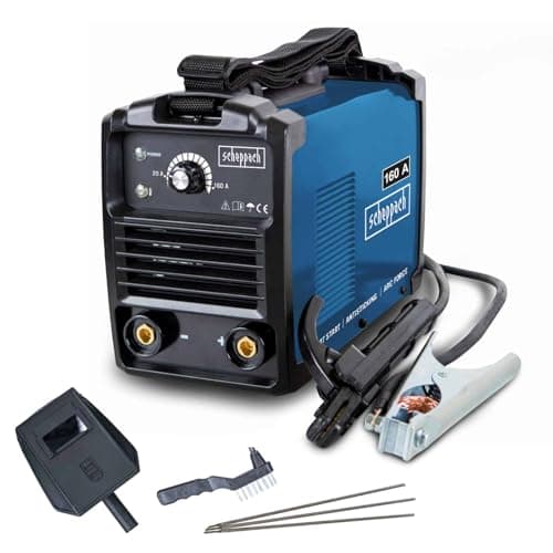Image of Scheppach WSE1100 Inverter Welding Machine | 160A | MMA Arc Welder | Lightweight | Starter Kit Included