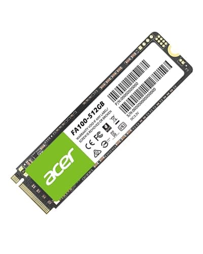 Image of Acer FA100 M.2 2280 SSD 512GB: PCIe 3.0 NVMe with HMB & SLC Cache, Up to 3500 MB/s Read Speed, PC Internal Solid State Drive for Laptop & Desktop Upgrade
