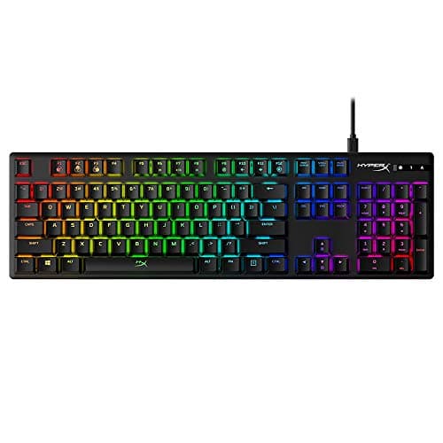 Image of HyperX Alloy Origins – Mechanical Gaming Keyboard – Software–Controlled Light & Macro Customization – Compact Form Factor – Linear Switch – HyperX Red – RGB LED Backlit US QWERTY
