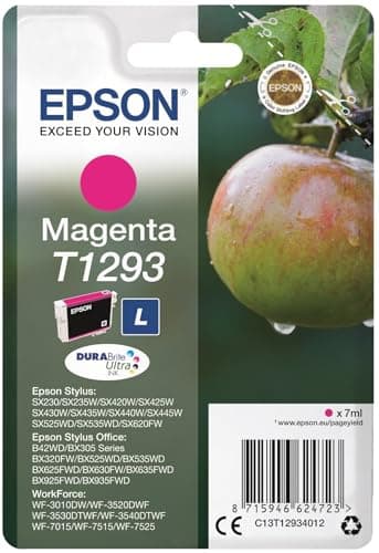 Image of Epson T1293 Magenta Apple Genuine DURABrite Ultra Ink Cartridge