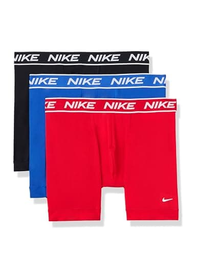 Image of Nike Men's All Day Micro Stretch Boxer Brief Underwear (3-Pack), University Red/Game Royal/Black, L