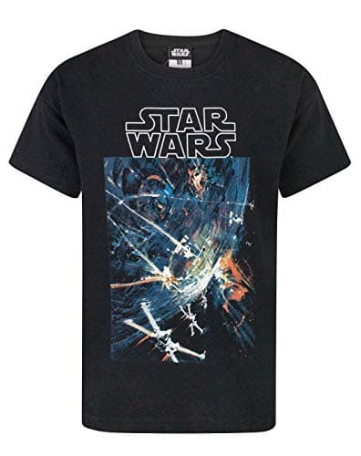 Image of Star Wars Death Star Boy's T-Shirt (3-4 Years) Black