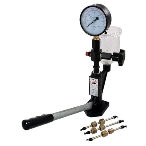 Image of Neilsen CT0590 Diesel Injector Nozzle Tester-100mm Pressure Gauge 0-60 Mpa 0-600 bar | R S T Nozzle Sizes | M12 & M14 Pipes | Ideal for injector nozzle pressure calibration and spray pattern testing