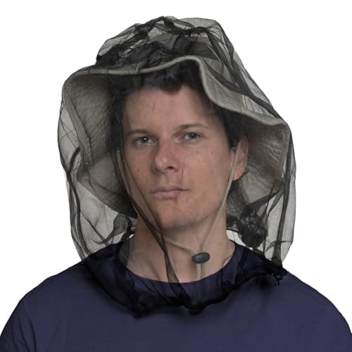 Image of Mosquito Head Net with Free Carry Pouch - Anti Mosquito Net Repellent - Ultimate Protection from Bugs, No-See-Ums and Midges. Perfect for Hiking, Camping, Traveling, Fly Fishing & Outdoor Activities