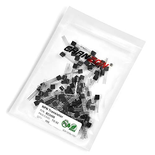 Image of Chanzon BC548B TO-92 NPN Power Bipolar Junction Transistor, High Frequency Power Transistor (Pack of 100pcs)