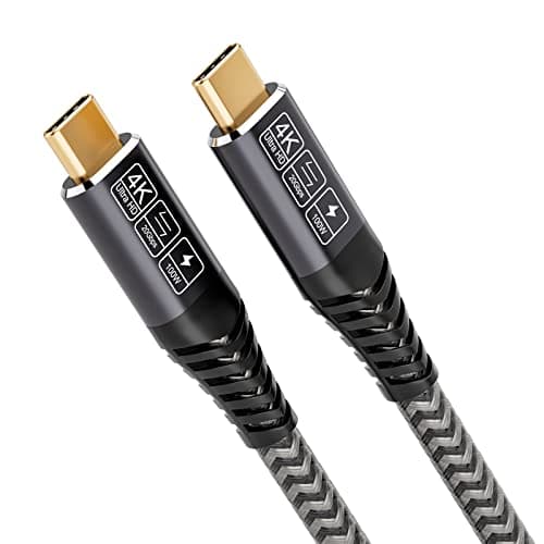 Image of CAKOBLE USB C to USB C Cable 20 Gbps, USB Cable Type C 3.2 Gen2, 100W 20V/5A USB C Charger Cable, 4K @ 60Hz Video Transmission For MacBook Pro, Samsung Galaxy,Huawei 2M