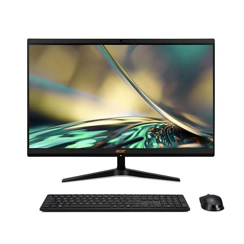 Image of acer Aspire C24-1700 All-in-One PC (Intel Core i5-1235U, 8GB RAM, 1TB SSD, 23.8 Inch Full HD Display, Windows 11, Black)