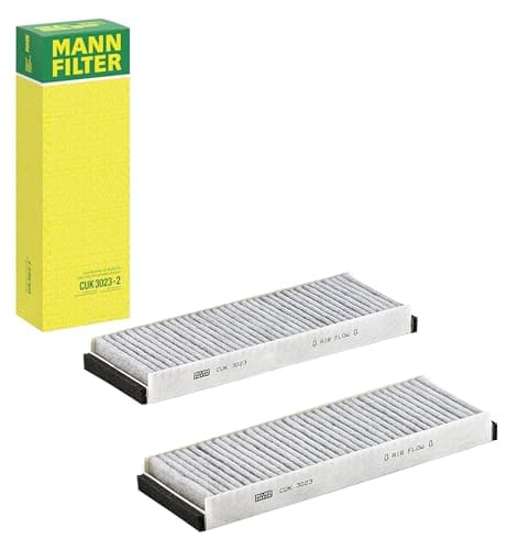 Image of MANN-FILTER CUK 3023-2 Cabin Air Filter - Pollen Filter with Activated Carbon - (set of 2) for Cars + Transporters