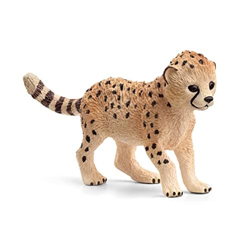 Image of SCHLEICH 14866 Cheetah Baby Wild Life Toy Figurine for children aged 3-8 Years