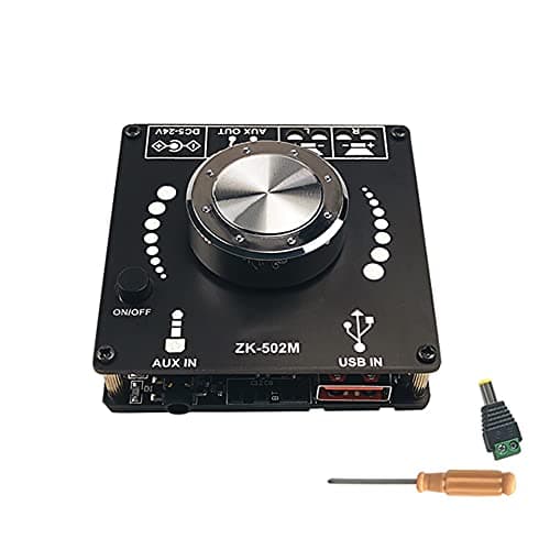 Image of DollaTek ZK-502M Audio Mini 2.0 Stereo 50W+50W bluetooth Digital Amplifier Module 50W*2 AMP Amplificador Home Theater AUX USB