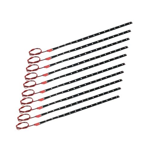 Image of TUCKBOLD 10 Pcs Universal LED Strip Light 12V for Car Motorcycle Red Light Automotive Parts