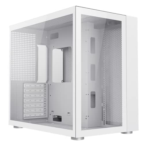 Image of GameMax Infinity Mid-Tower ATX PC Gaming Case, Tempered Glass Side Panel | White