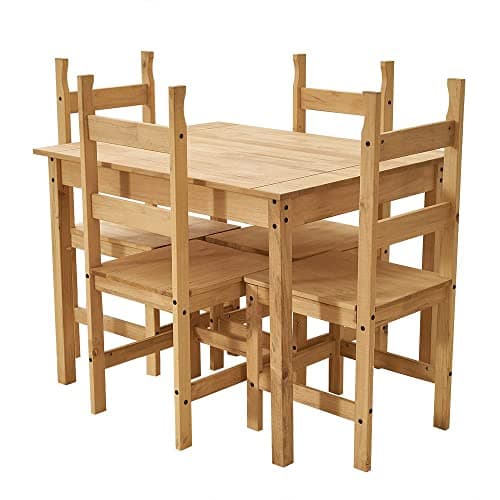 Image of Panana Corona Dining Set With Chairs Home Kitchen Dining Room Furniture Set (Table with 4 Chairs)