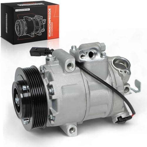 Image of Frankberg AC Compressor with Clutch Compatible with Golf IV 1J1 Polo 6C1 6R1 Polo 9N Ibiza III 6L1 R.o.o.m.s.t.e.r 5J Replace# 6Q0820803D, oil pre-filled