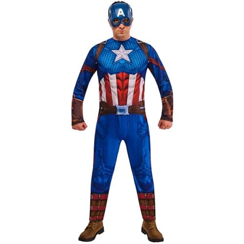 Image of Rubies Official Captain America Classic Adult, Size Small Halloween