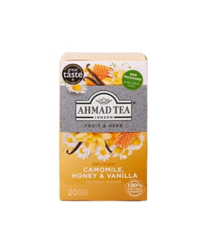 Image of Ahmad Tea Fruit & Herbal Infusions | Camomile, Honey & Vanilla | 20 Teabag Sachets | 1 Pack