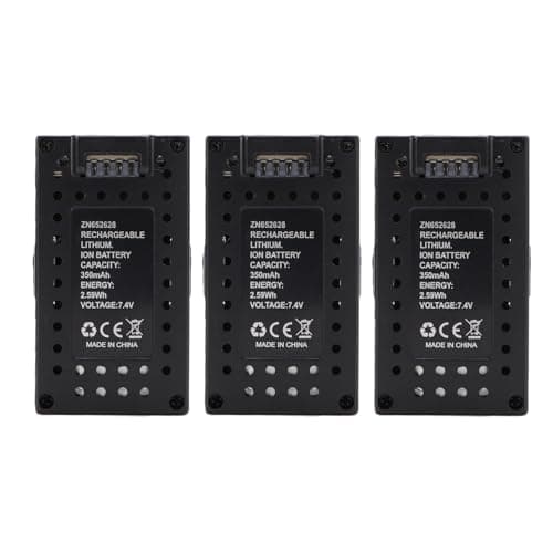 Image of Yanmis High Performance Lightweight 7.4V 350mAh Helicopter Battery For RC ERA C138 Pro Replacement Power Supply For Flying Enthusiasts (3PCS)