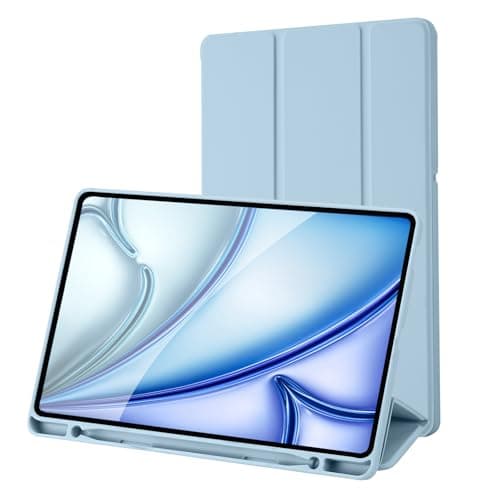 Image of Case for Samsung Galaxy Tab S6 Lite Tablet with Pencil Holder(SM-P620N/P625N/P610/P613/P615/P619), Cover for Samsung Galaxy Tab S6 Lite 10.4 inch 2024/2022/2020 (Sky Blue)